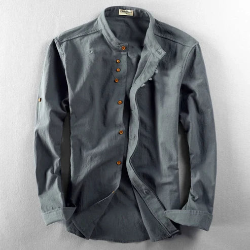 Men's Japanese Shirt with Dragon Print