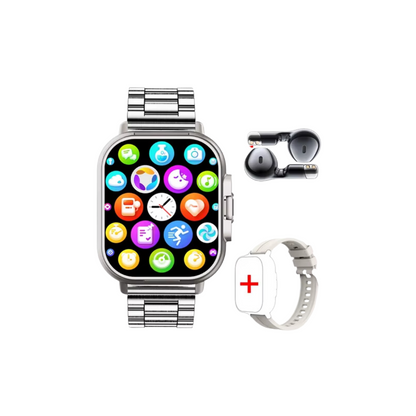 Smartwatch with Built-in Bluetooth Earbuds