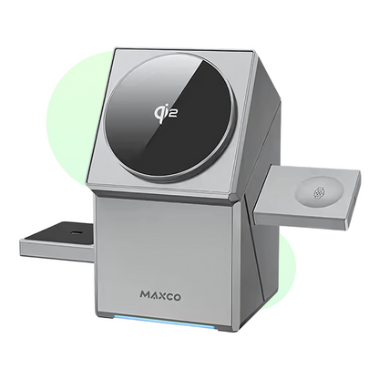 Chargeur Sans Fil 3 en 1 Magnétique Qi pour Téléphone - Marcherelle