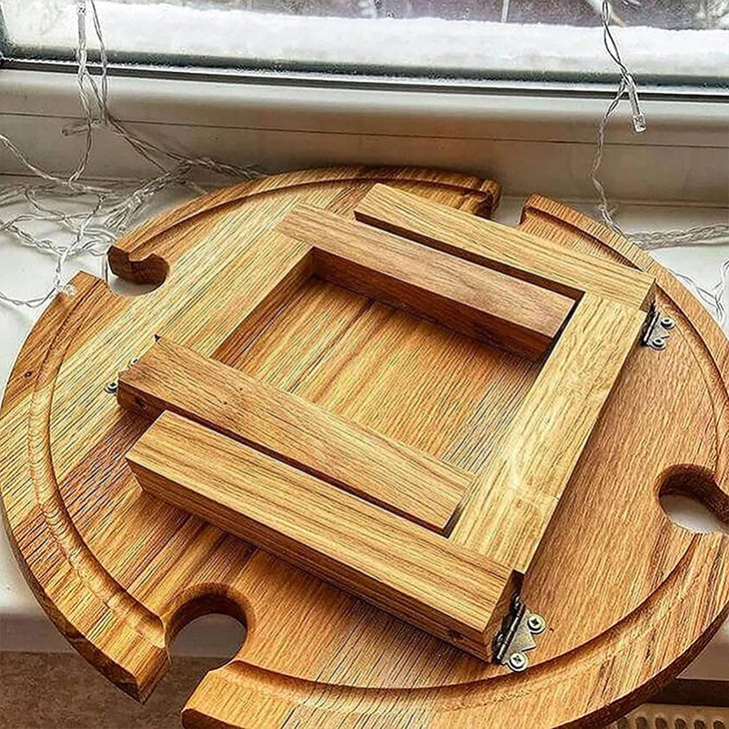 Elegant Design Wooden Snack Table