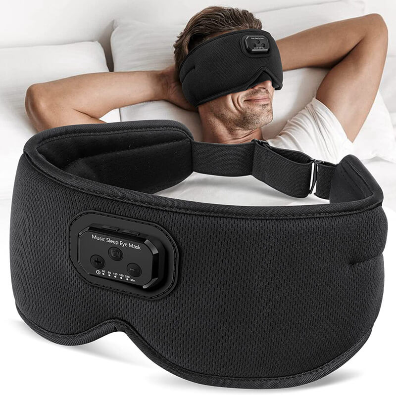Masque de sommeil Sonore Ergonomique avec Musique Relaxante - Santeova