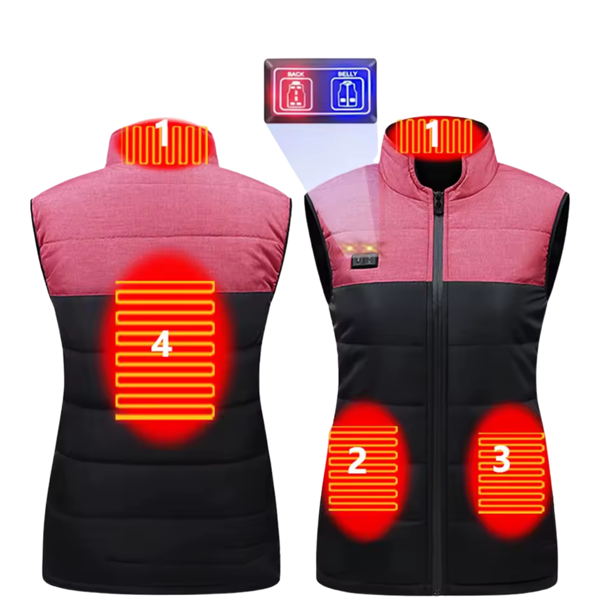 Gilet Chauffant Électrique avec Chauffage Réglable - Marcherelle