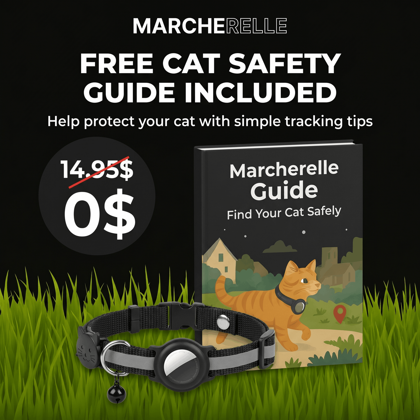 Macherelle™ – GPS Cat Collar No Subscription Required | Compatible with iOS & Android