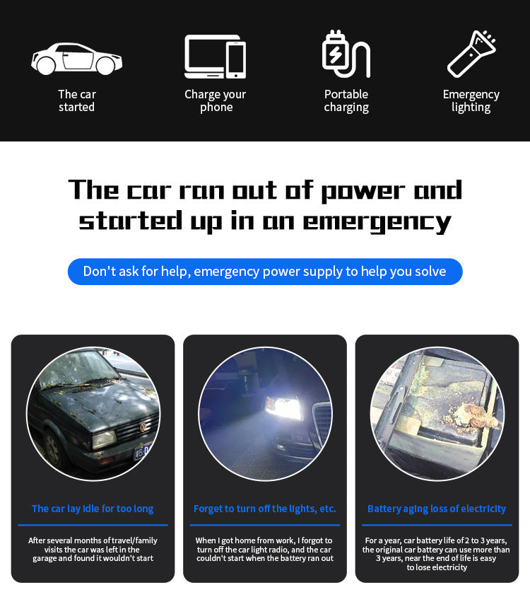 Powerful and Compact Car Jump Starter