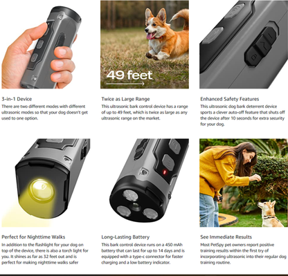 Powerful Ultrasonic Dog Repellent with Extended Range