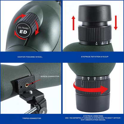 Marcherelle™ – Zoom Monocular 15–45× for Clear Viewing