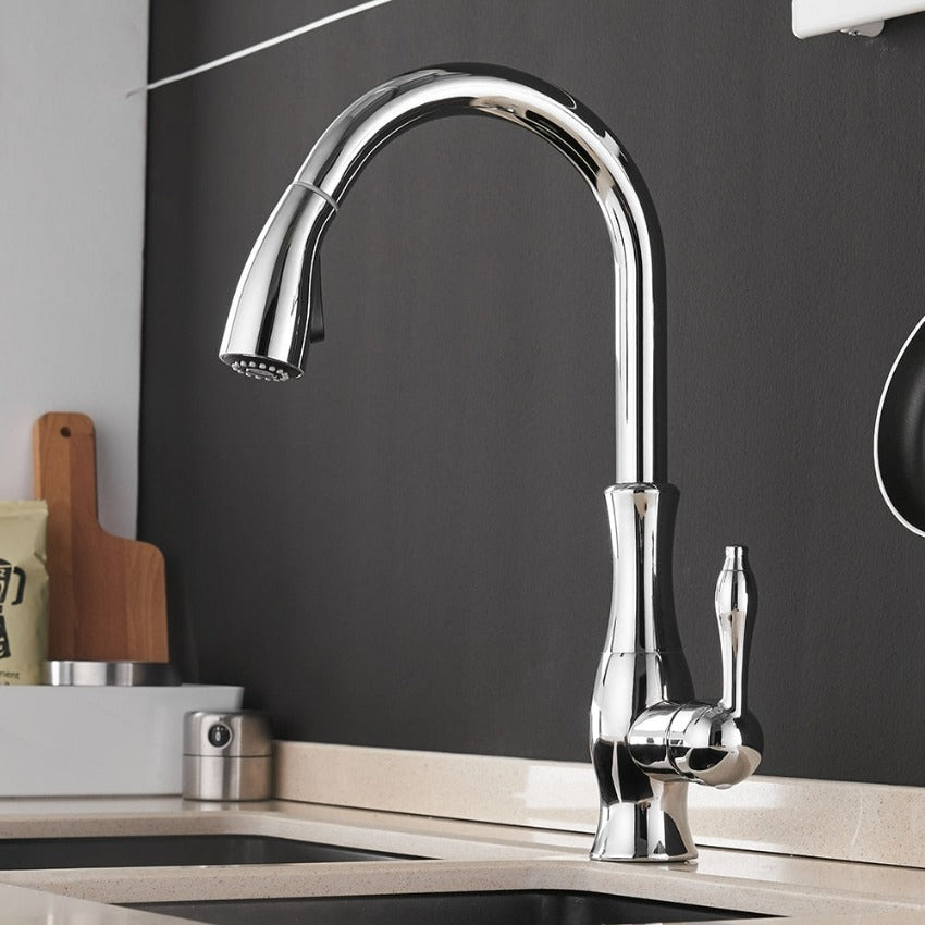Anton - Elegant Retractable Kitchen Faucet