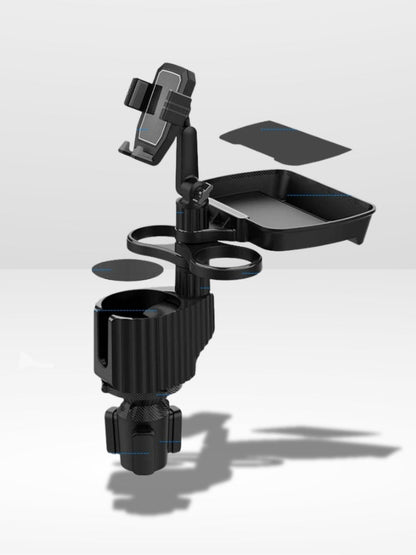 Car Phone Holder with Convenient Cup Holder